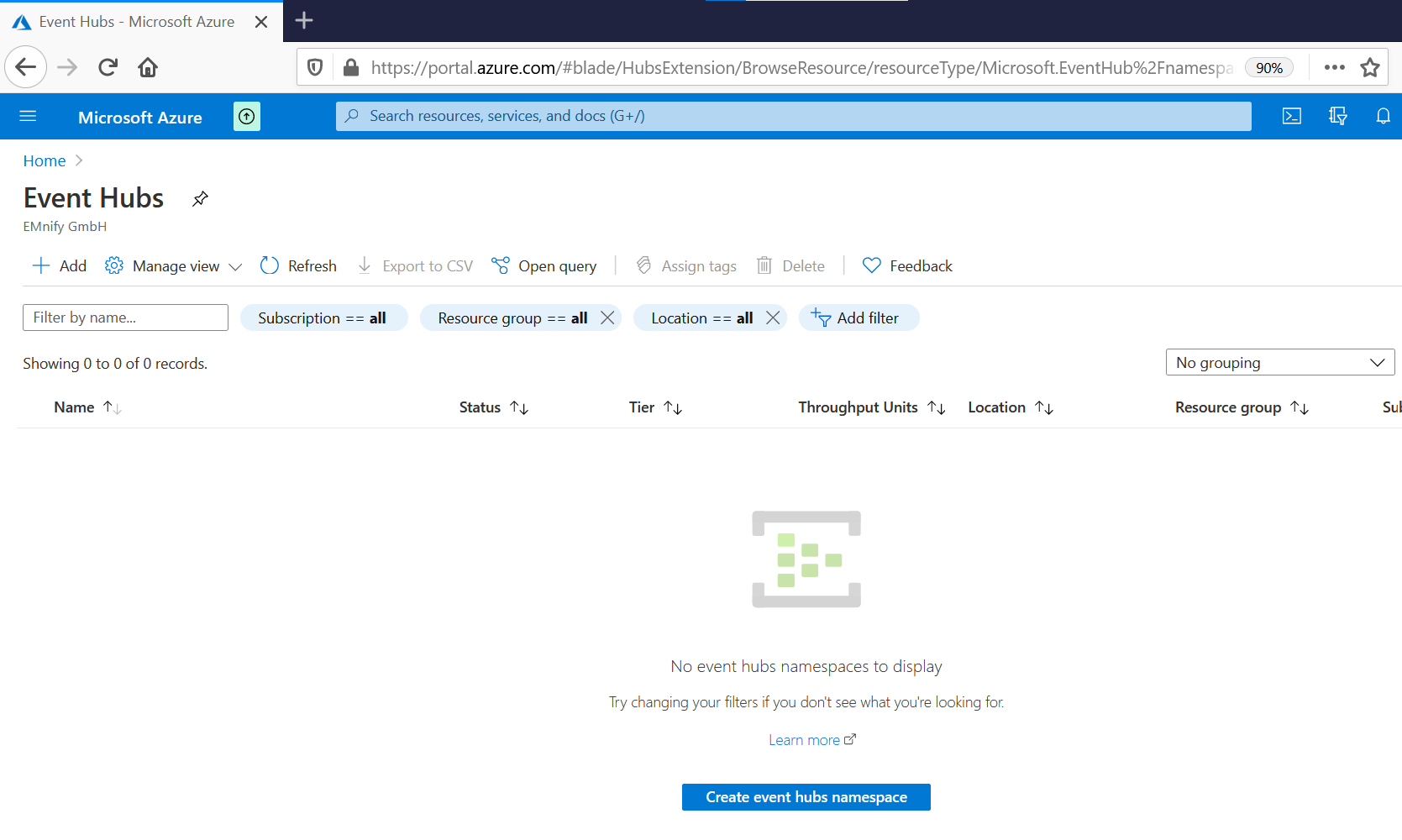 EMnify Data Streamer integration into Azure Event Hub